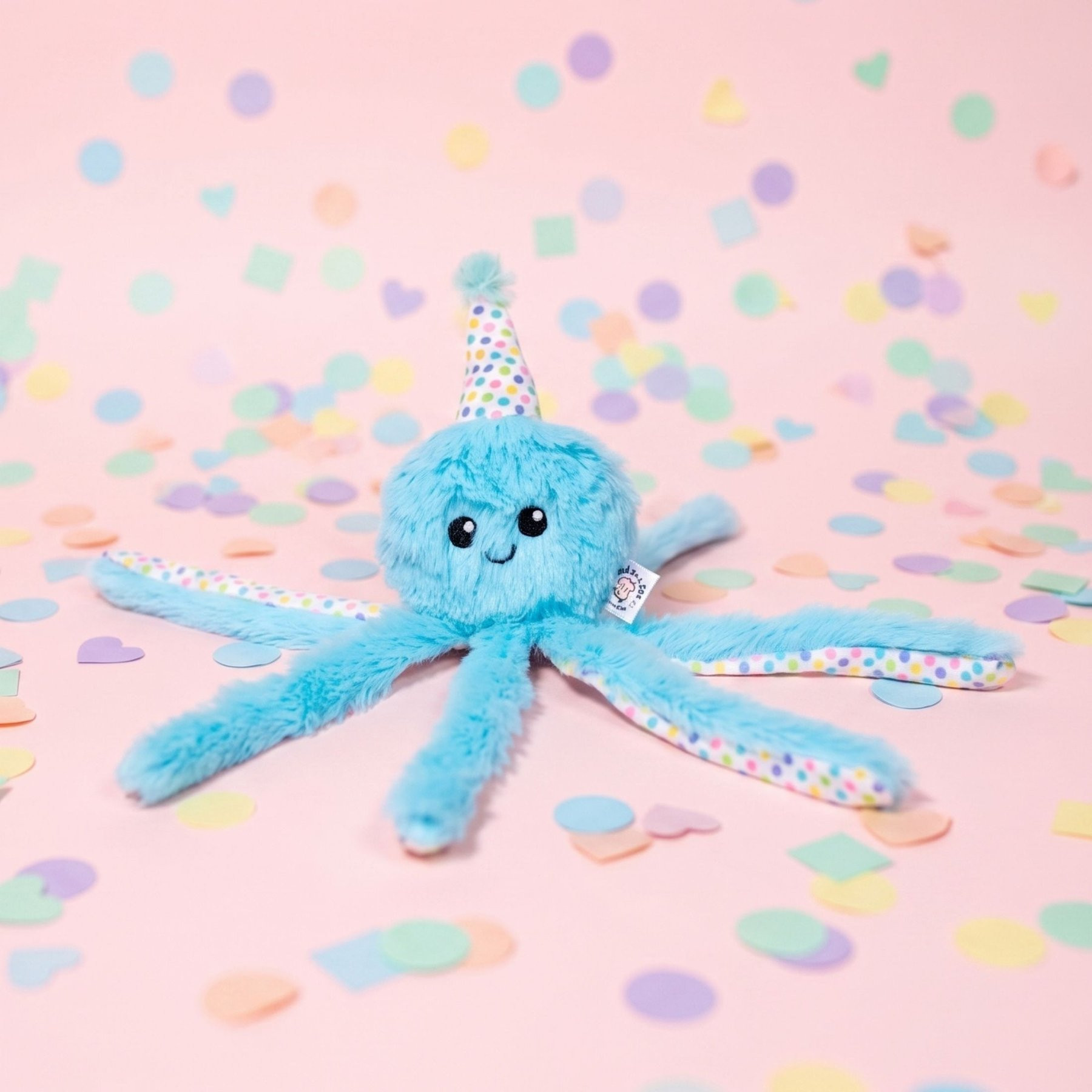 Bundle x Joy Celebration Octopus Squeaky Plush Dog Toy, Blue | Chewy
