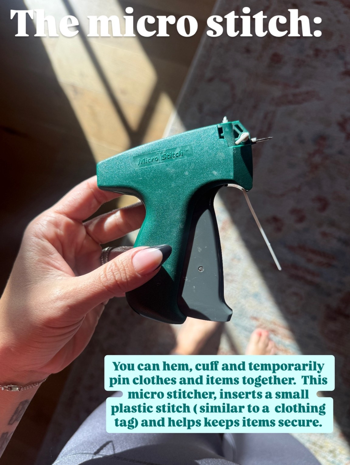 I never knew how much I would use one of these. I now use it almost every week for quick clothing alterations  