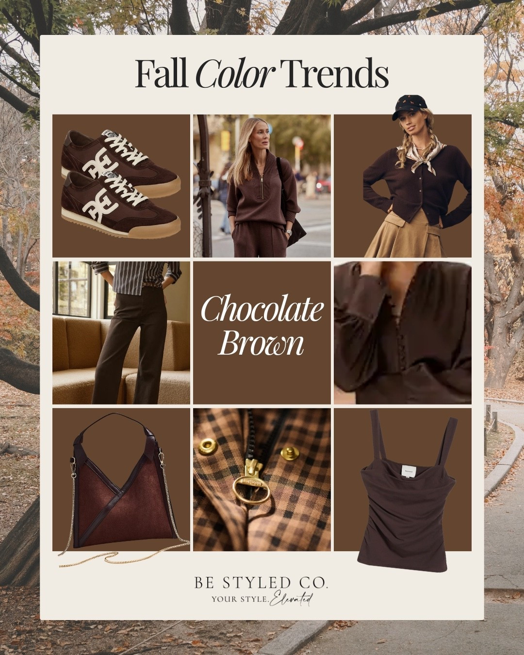 Fall fashion color trends - chocolate brown is one of our top favorites for fall- pair chocolate brown with white, creams, tans, blacks, navy, olive, burgundy, blush pink and more! 

#LTKOver40 #LTKStyleTip #LTKSeasonal