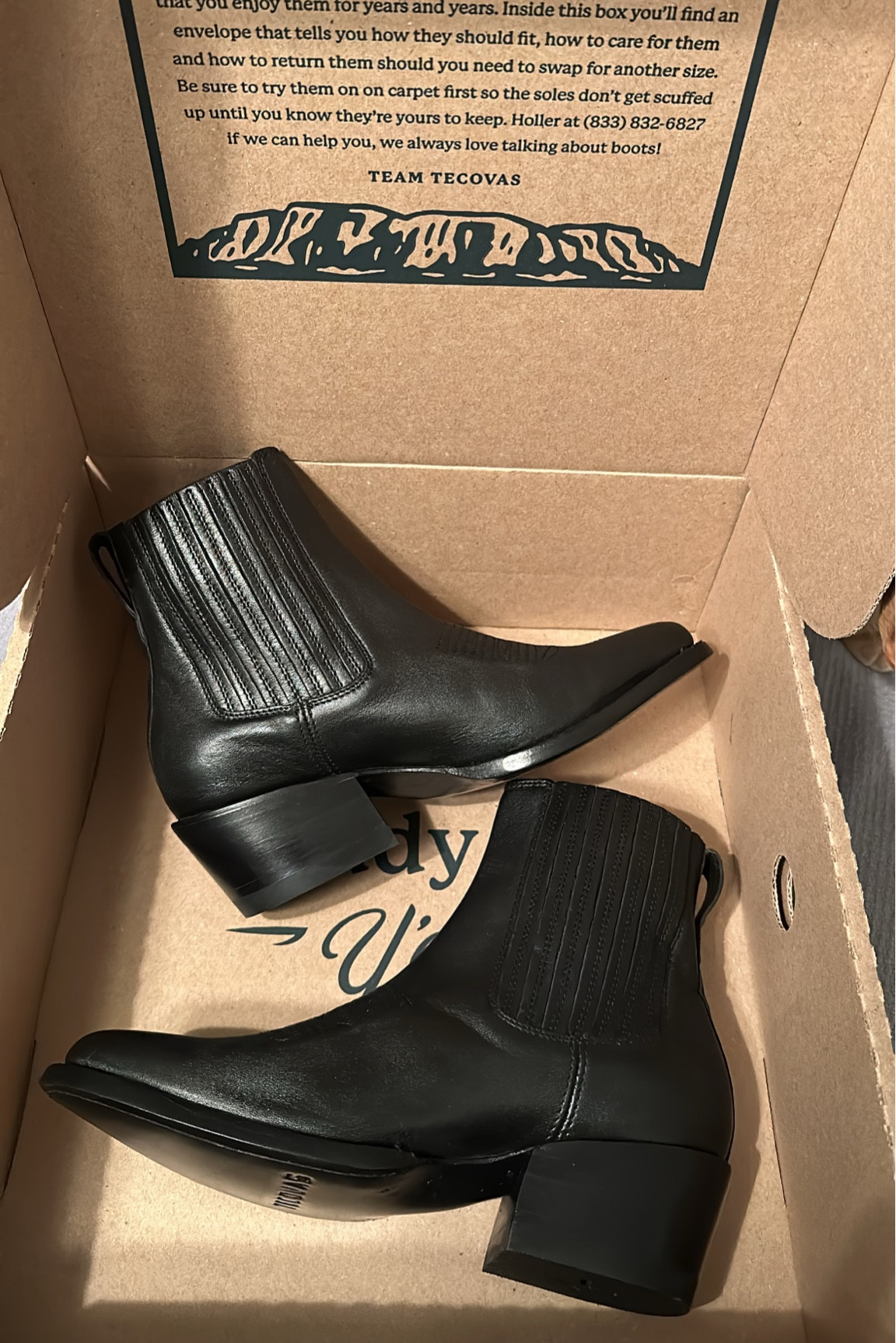 Tecovas “The Taylor” booties - the perfect mix of cowgirl boots + Chelsea boots. Sized up to 7.5 to wear with my Bombas! 

#LTKGiftGuide #LTKshoecrush #LTKSeasonal