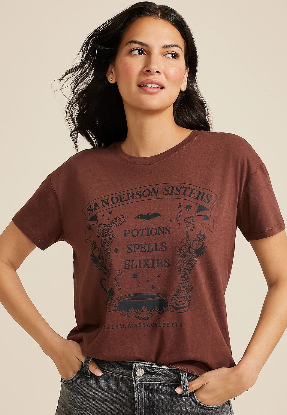 Sanderson Sisters Relaxed Fit Graphic Tee | Maurices