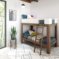 Mid-Century Modern Twin Over Twin Bunk Bed | max & lily