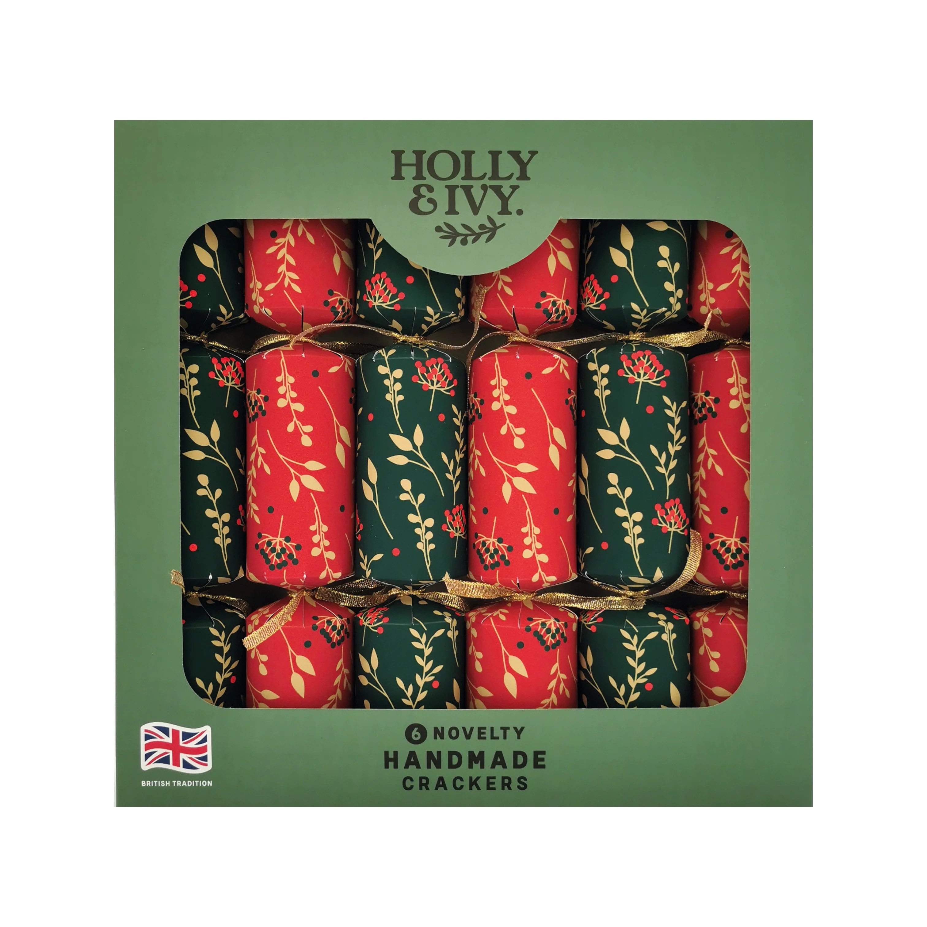 Holly & Ivy, Christmas and Party Cracker with Origami Content, Large, 6 Count - Walmart.com | Walmart (US)