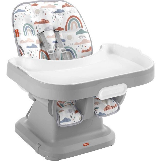 Fisher-Price SpaceSaver Simple Clean High Chair - Rainbow Showers | Target