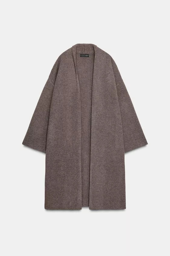 LONG KNIT COAT | Zara US