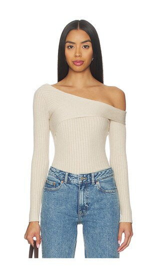 HEARTLOOM Finley Top in Neutral. - size M | Revolve Clothing (Global)