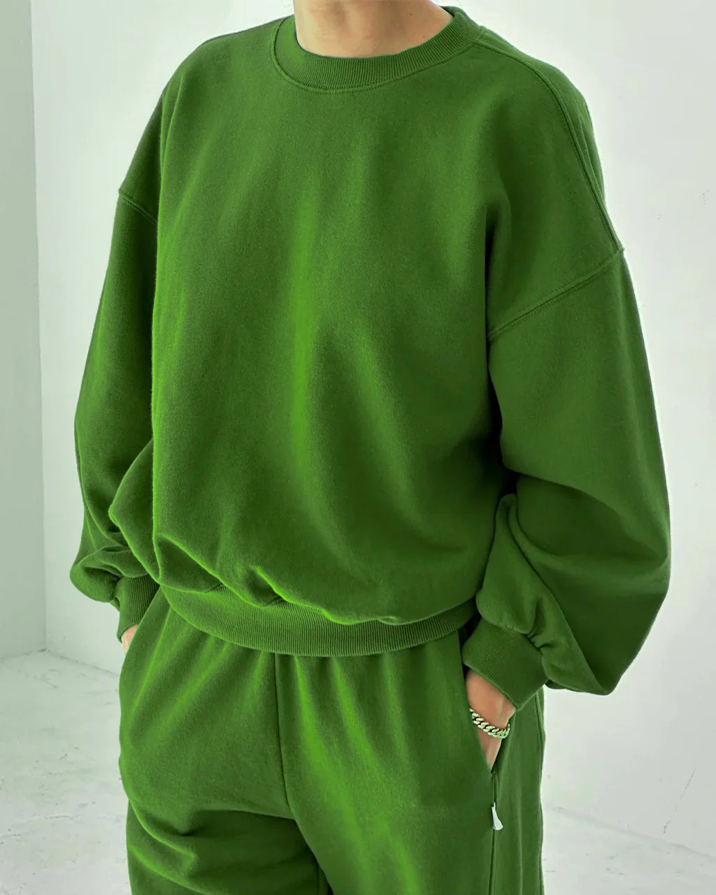 French Terry Core Sweatshirt - Avocado | ban.do