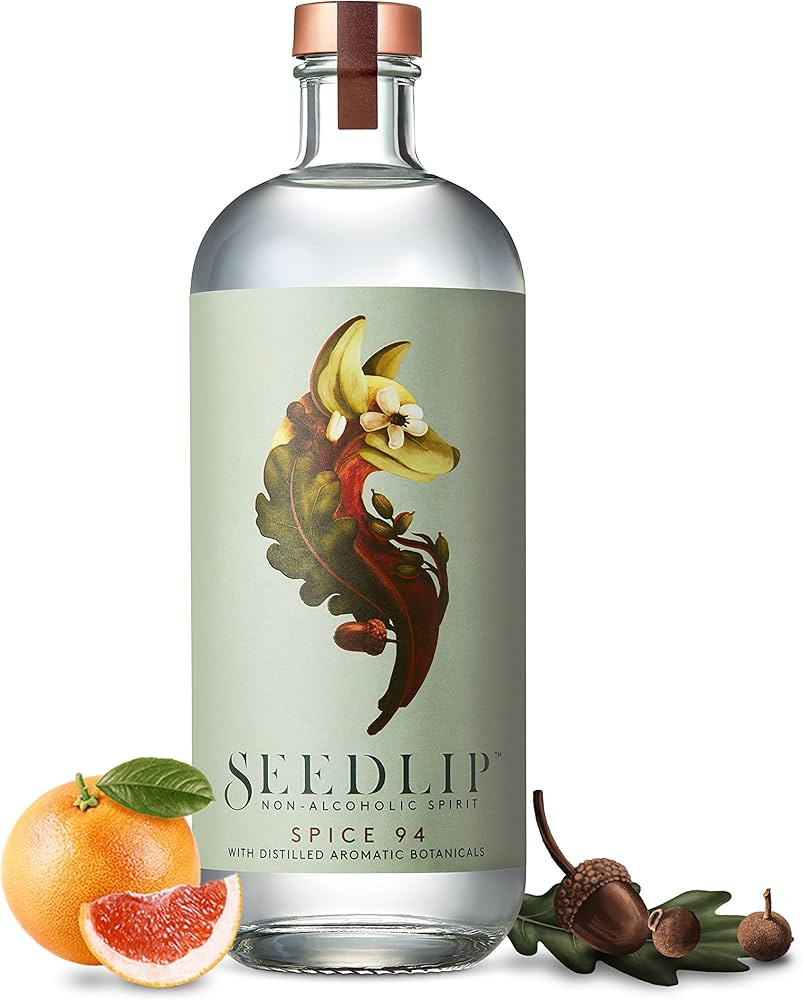 Seedlip Spice 94 Distilled Aromatic Botanicals, Non alcoholic Spirit, 23.7 Fl Oz Bottle | Amazon (US)