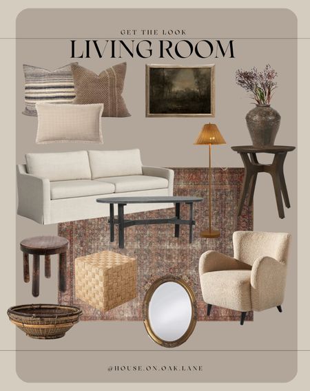 Living room styling ideas 

Dark red rug boucle modern chair slipcovered sofa wayfair brown vase pot throw pillow combo stripe Chinese wedding blanket cover target studio mcgee dark brown accent table affordable stool wicker lamp shade lamp rattan bowl aged brass oval mirror moody print art 

#LTKstyletip #LTKhome #LTKFind