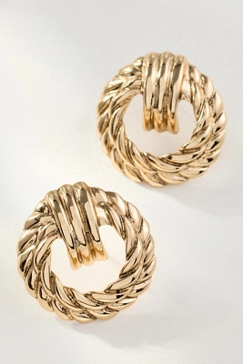 Round Twist Post Earrings | Anthropologie (US)