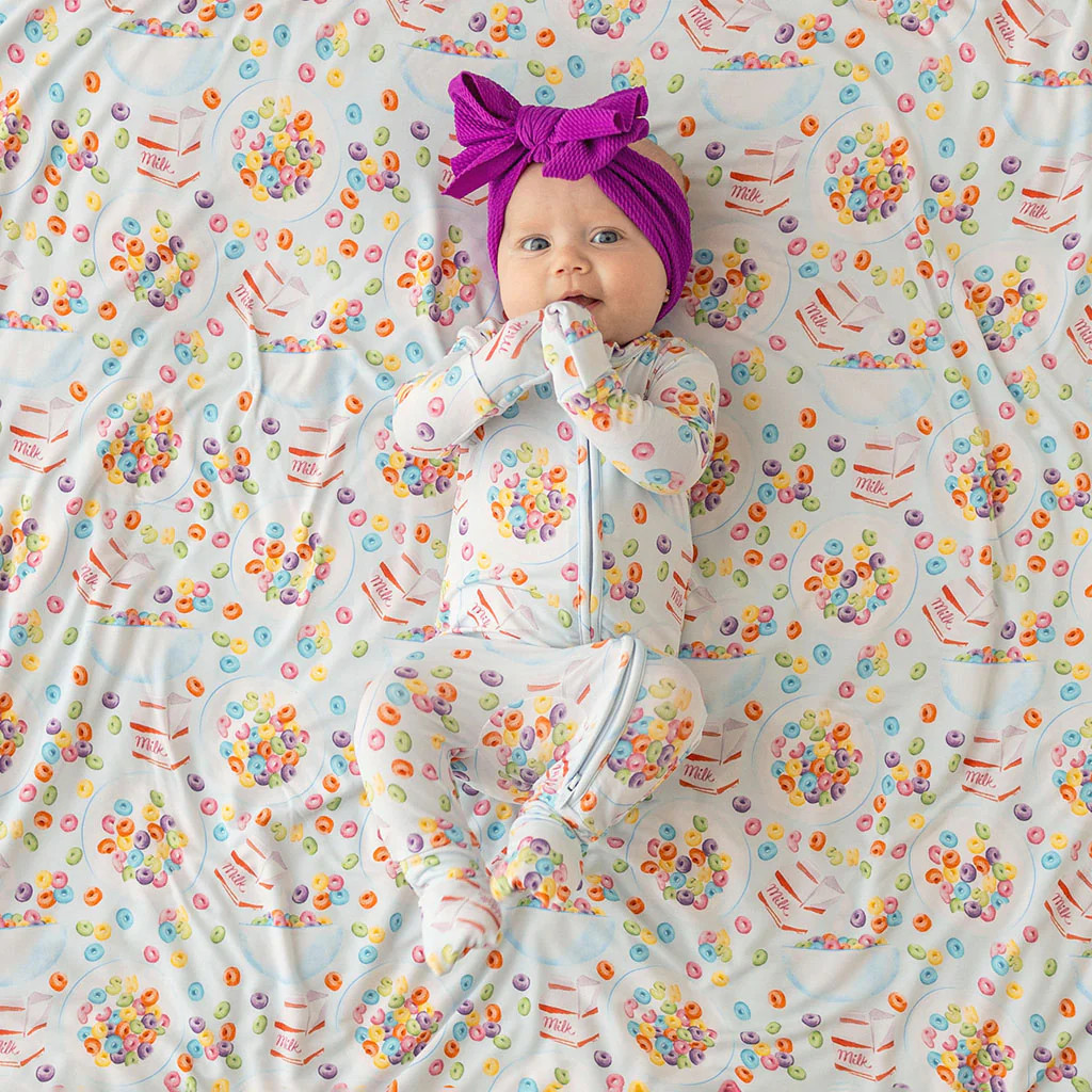 Breakfast Blue Baby Convertible Sleeper | Cereal | Posh Peanut