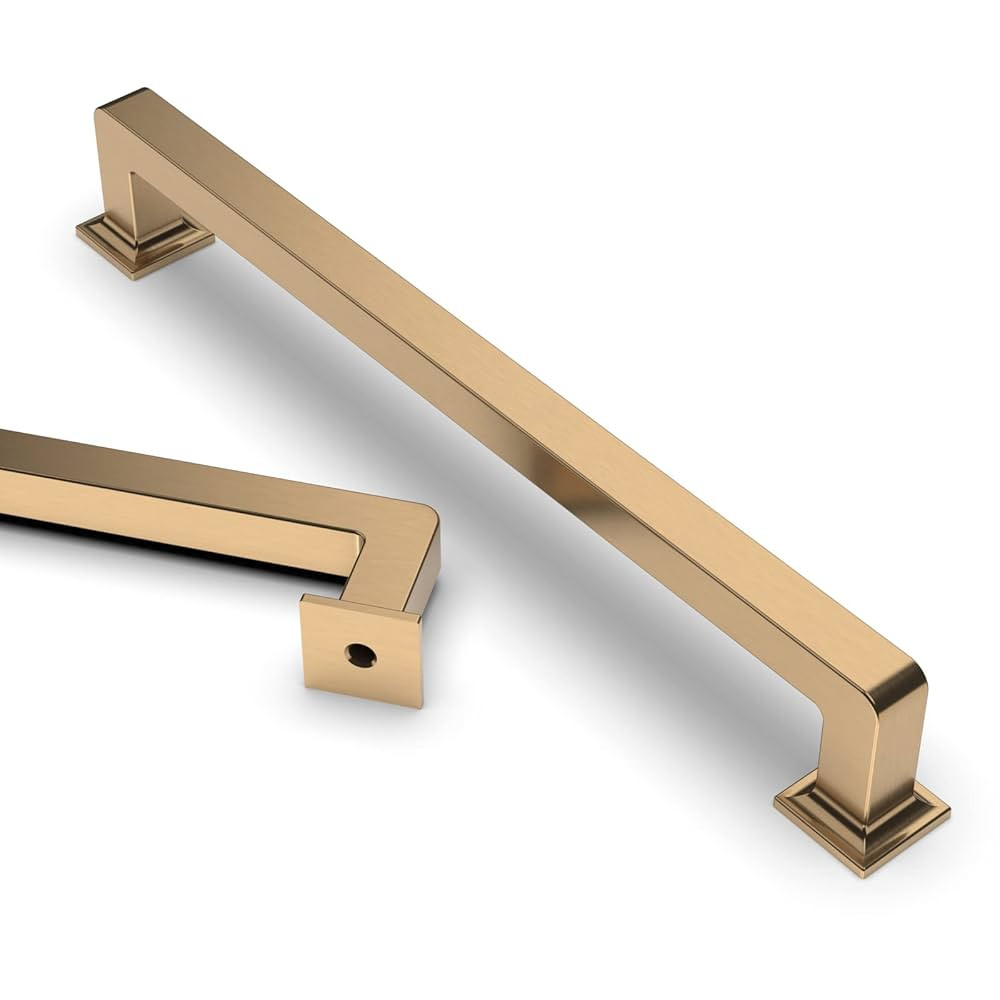 Asidrama 10 Pack 6.3 Inch(160mm) Champagne Bronze Kitchen Cabinet Handles, Cabinet Pulls Kitchen ... | Amazon (US)