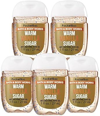 Bath and Body Works Pocketbac Hand Sanitizers Warm Vanilla Sugar 5 Pack bundle. 1 Oz | Amazon (US)