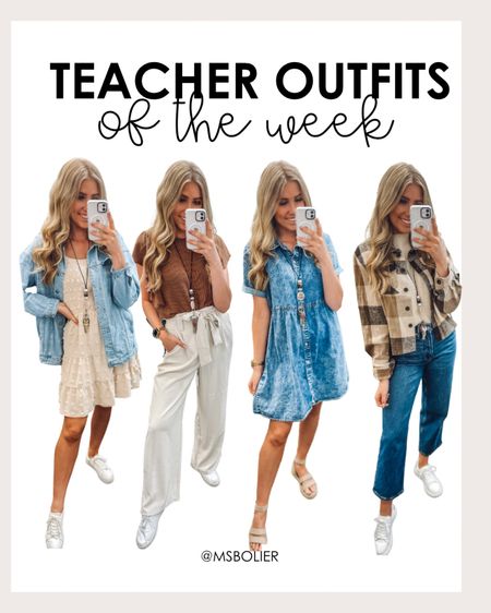 teacher outfits of the week!! apparently I was loving the denim and neutrals this week! 

| teacher fashion | teacher style | teacher outfit | teacher clothes | work outfit | fall outfit | amazon fashion | Walmart fashion | affordable fashion 

#LTKSeasonal #LTKworkwear #LTKfindsunder100