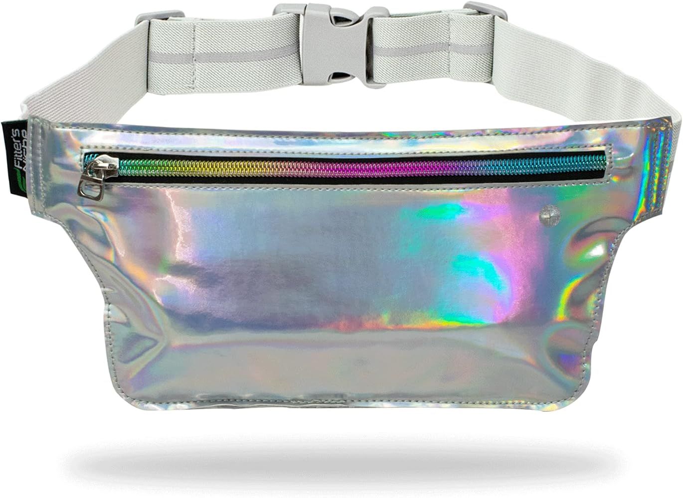 Fitter's Niche Holographic Rave Fanny Packs, Shine Bright Slim Waist Belt for festival Parties, C... | Amazon (US)