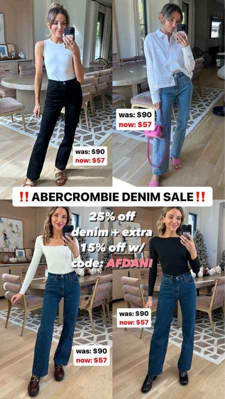Abercrombie sale! 25% off all denim + additional 15% off with code AFDANI 🩷🩷

#LTKfindsunder100 #LTKsalealert #LTKSeasonal