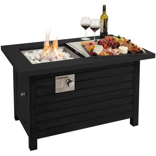 Cuisinart Patio Propane Fire Pit Table, Black - Walmart.com | Walmart (US)