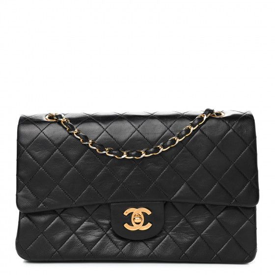 CHANEL

Lambskin Quilted Medium Double Flap Black | Fashionphile