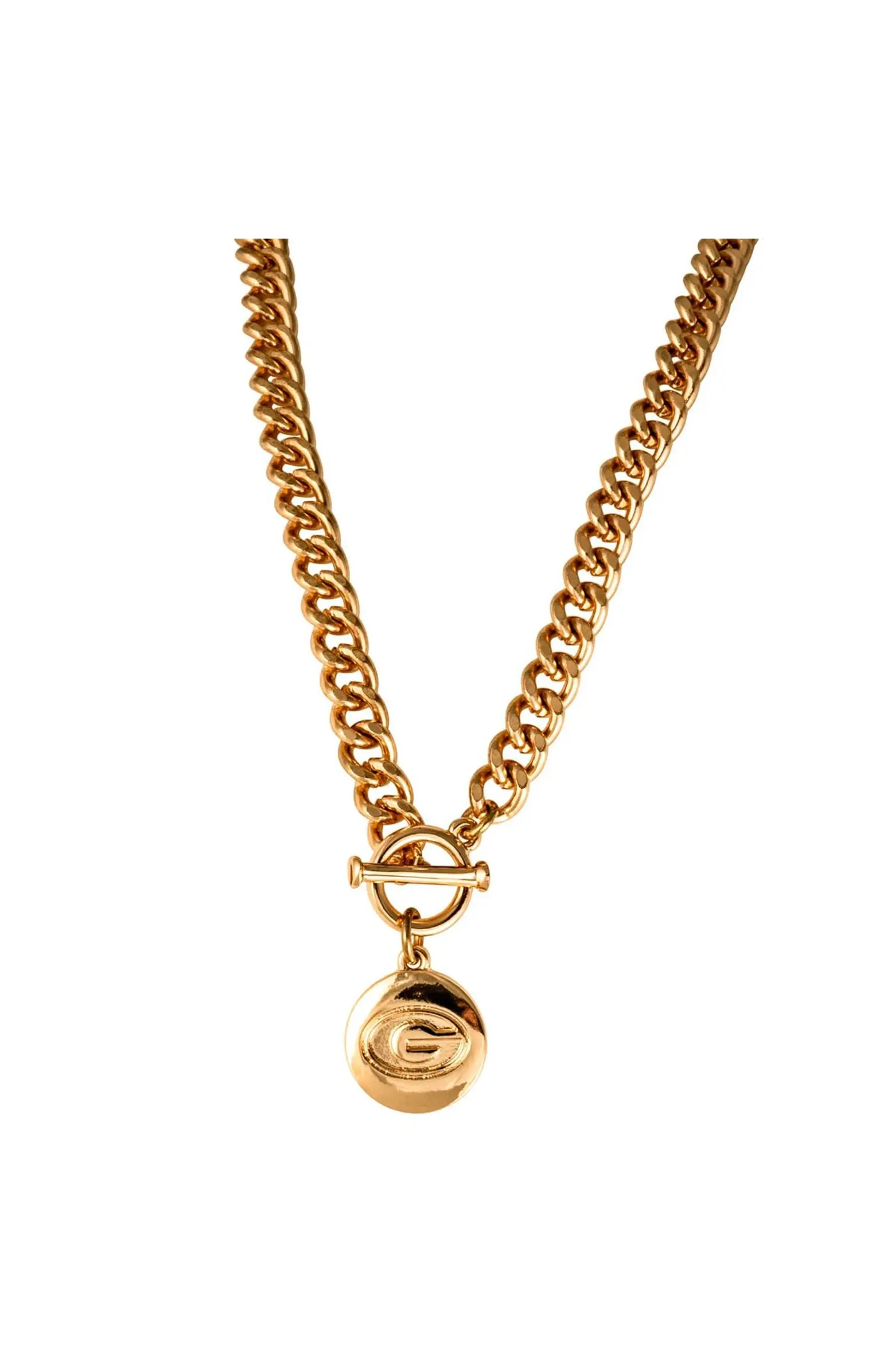 EMERSON STREET Georgia Bulldogs Ramsey Gold Necklace | Nordstrom | Nordstrom