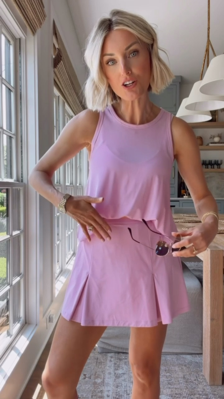 The same skirt & color but a different top! Love the ruffles on the back! If you don’t love a tight fitting active tank, this one is perfect! Wearing S!

Loverly Grey, Target, activewear, active set, matching set, athleisure 

#LTKActive #LTKSeasonal