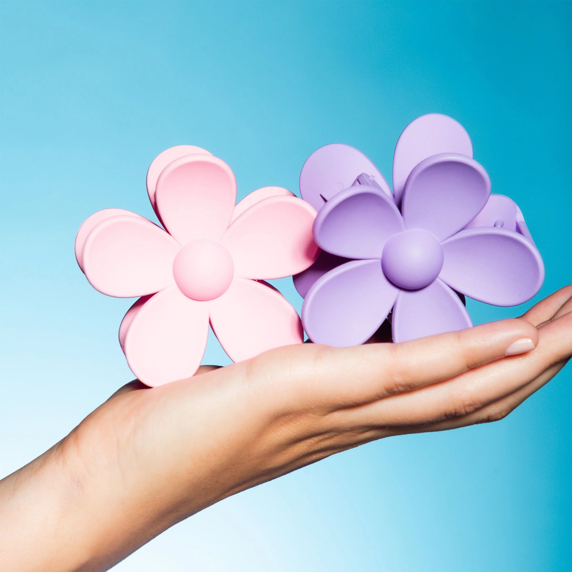 Daisy Claw Clip Duo - Pink & Purple | GIMME BEAUTY