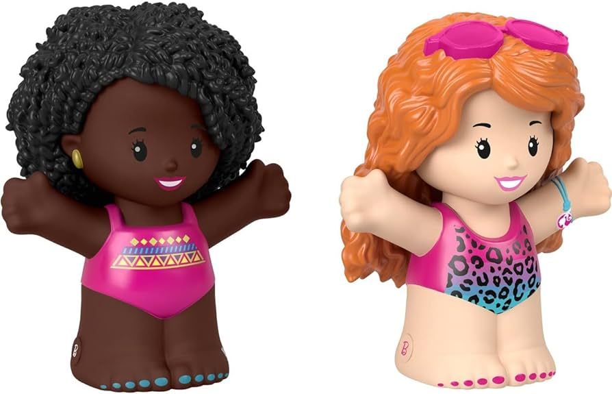 Fisher-Price Little People Barbie Toddler Toys Swimming Figure Pack, 2 Characters for Pretend Pla... | Amazon (US)