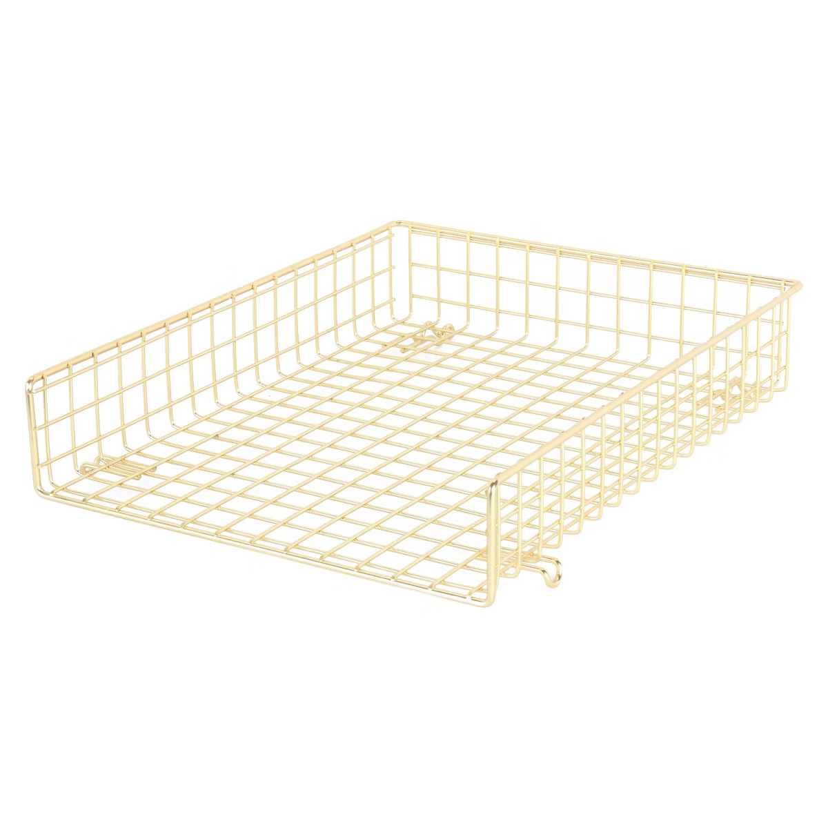 Grid Wire Letter Tray Gold - Threshold™: Steel Desk Organizer for Office Supplies & Organizatio... | Target