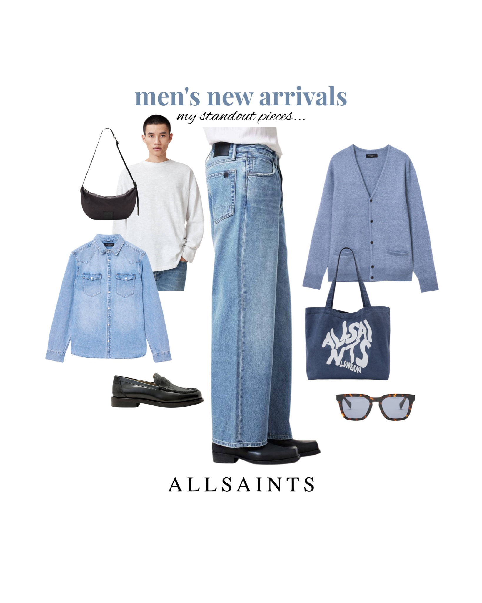 Here are my personal shopper selects from the New Arrivals at Allsaints 🩵🖤 

#LTKgiftguide #LTKuk #LTKmens