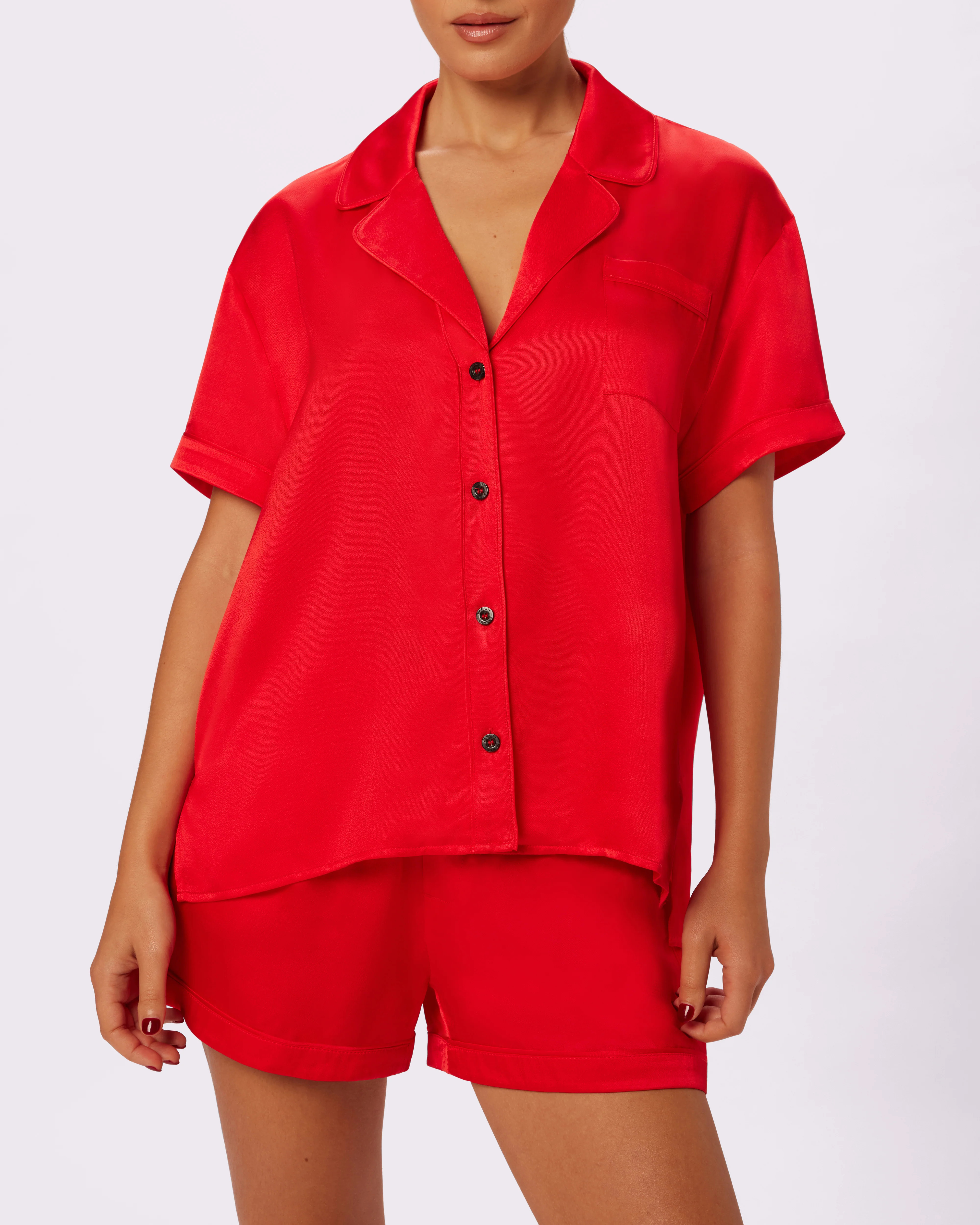 Luxe Dreams Short Sleeve Button Up | Parade