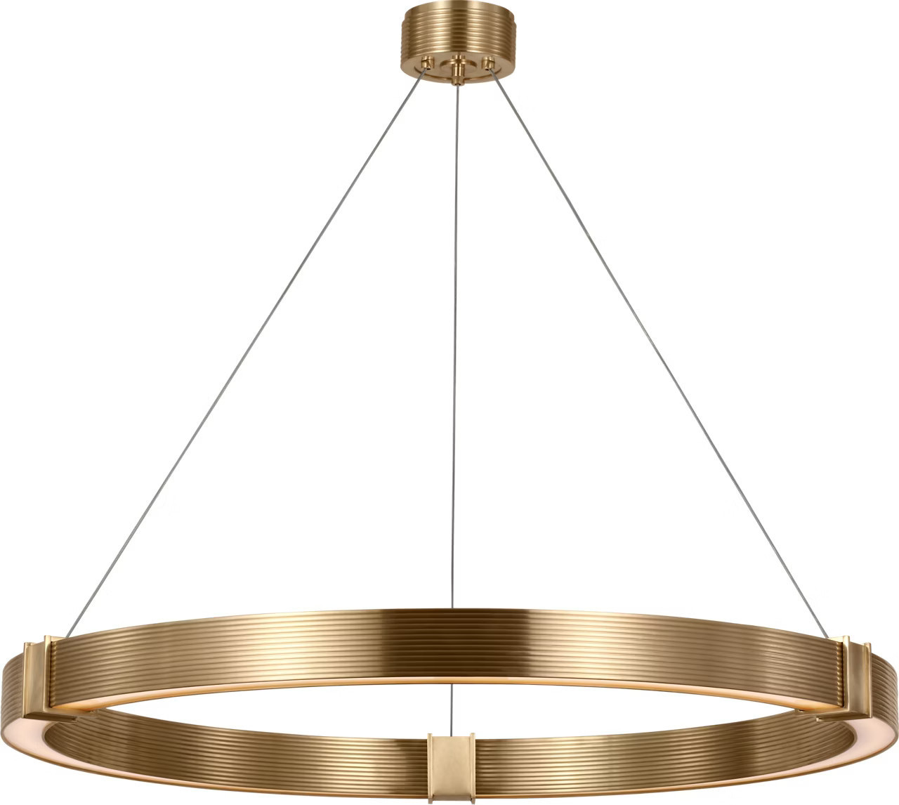 Hughes 40" Ring Chandelier in Natural BrassVisual Comfort | Visual Comfort