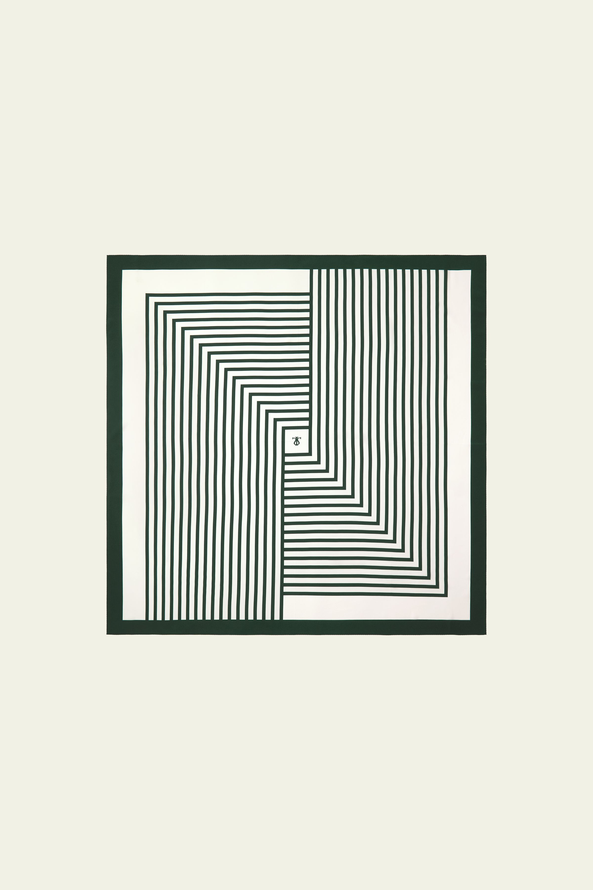 Mid-Century Pattern Silk Scarf | LILYSILK