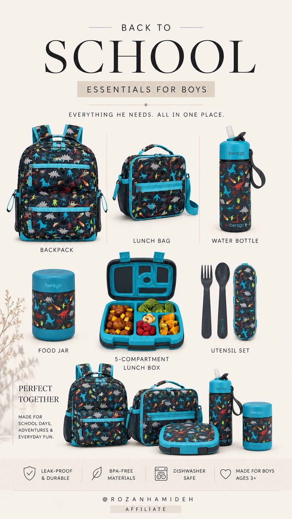 If you’re getting ready for back-to-school, this Bentgo set is such a good one! 💙 The matching backpack, lunch bag, lunch box, food jar, and water bottle are all linked in my LTK. 🦖🎒#BackToSchool

#LTKKids #LTKSeasonal