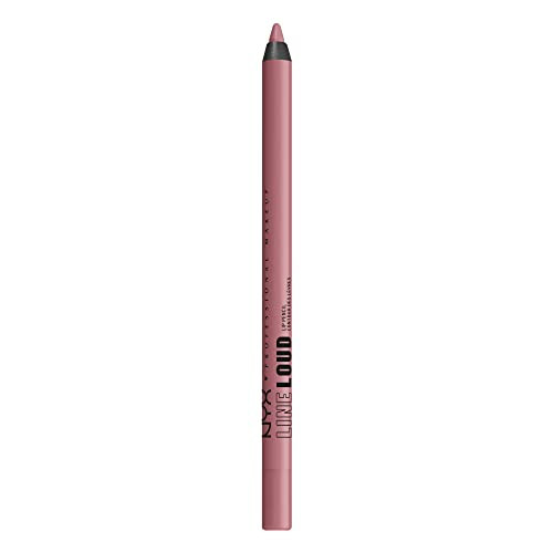 NYX Professional Makeup Line Loud Lip Liner, Longwear and Pigmented Lip Pencil with Jojoba Oil & Vitamin E - Fierce Flirt (Light Mauve Pink) | Amazon (US)