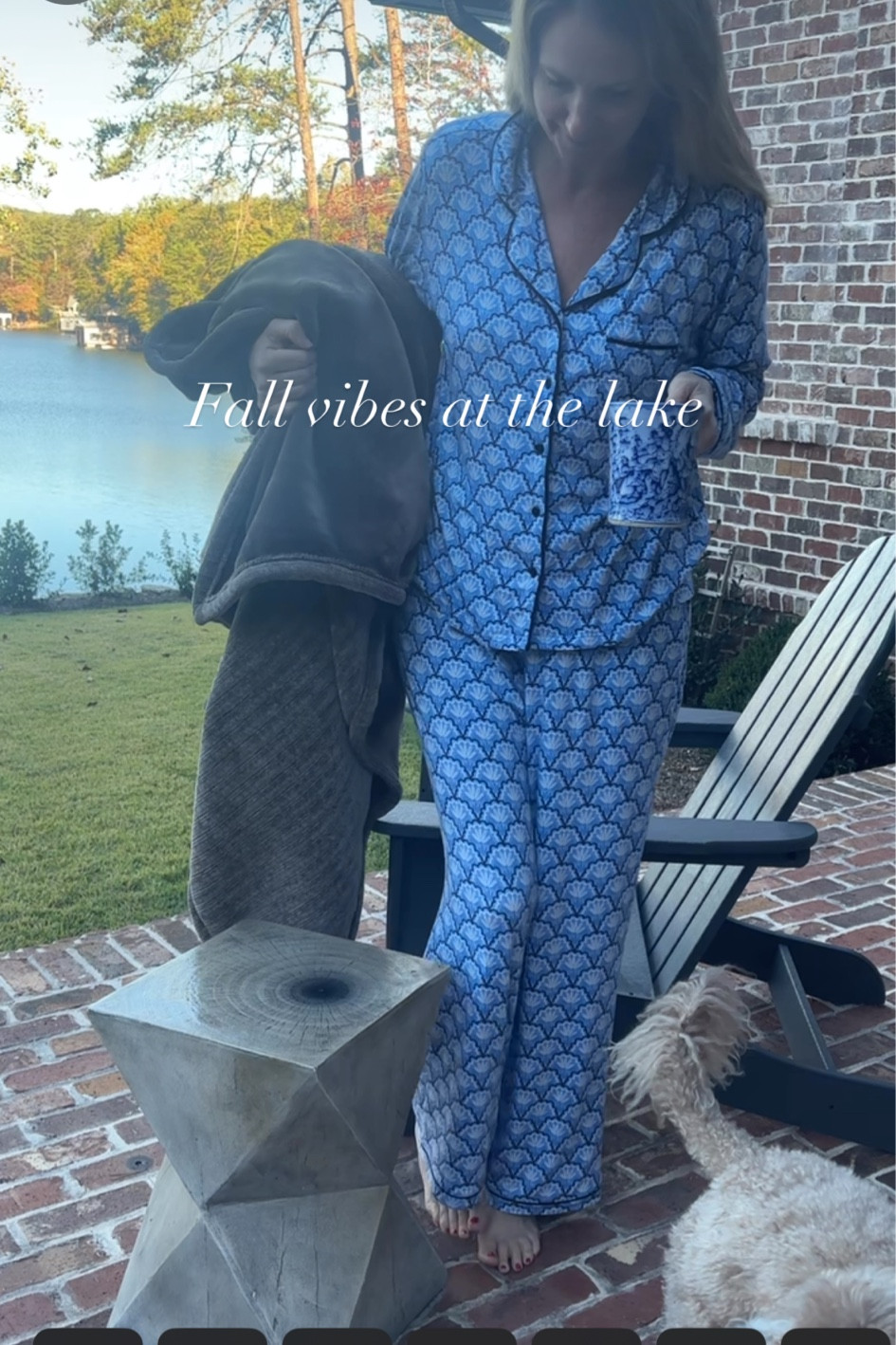 Cute blue and white pajamas for the blue and white lover! 