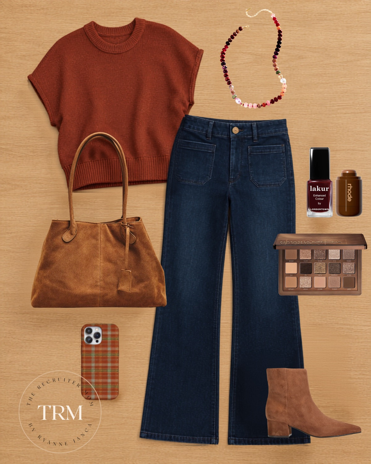 This is basically my fall uniform. 🤎🍂These jeans feel like sweatpants they are so comfy and the makeup I'm loving!

#LTKSeasonal #LTKOver40 #LTKMidsize
