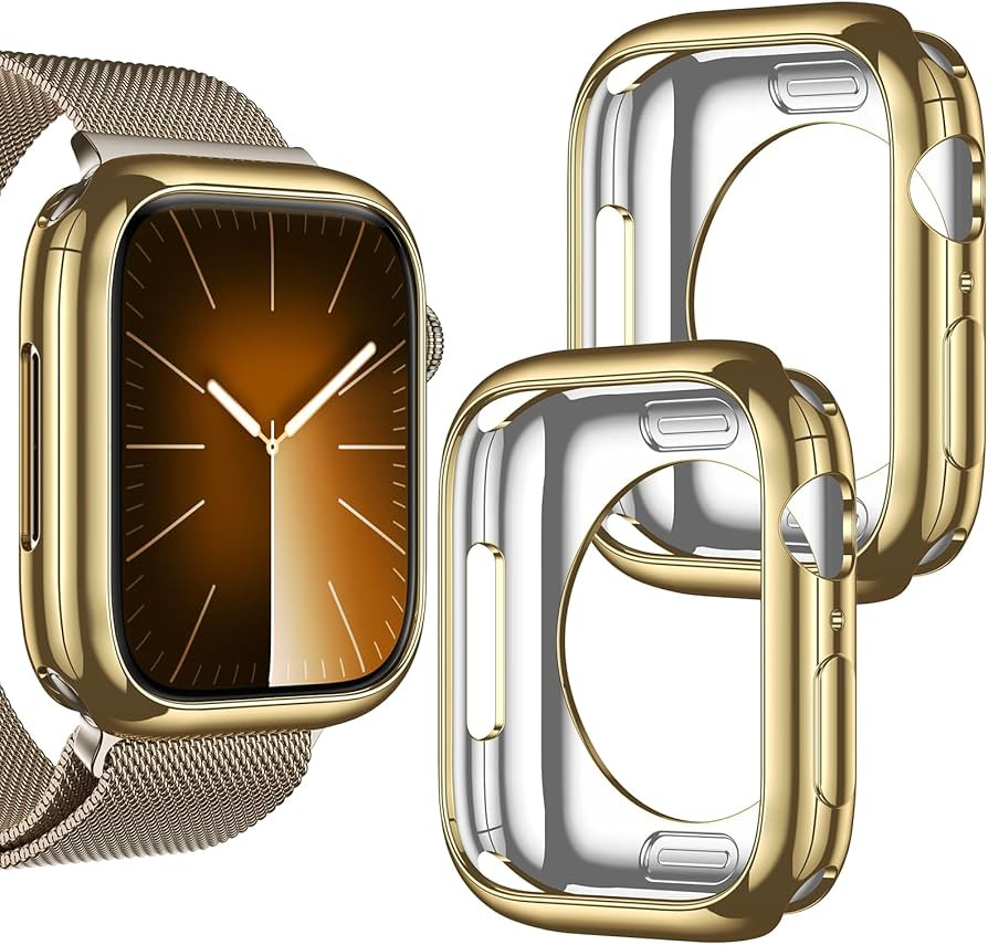 [2 Pack] Goton Bumper Case for Apple Watch Series SE2 SE 6 5 4 40mm, Ultra Thin Soft TPU Shockpro... | Amazon (US)