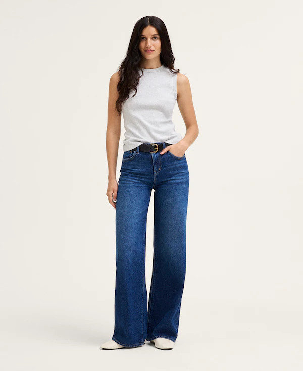 The Ultimate Wide-Leg Jean in Airy Denim | Madewell