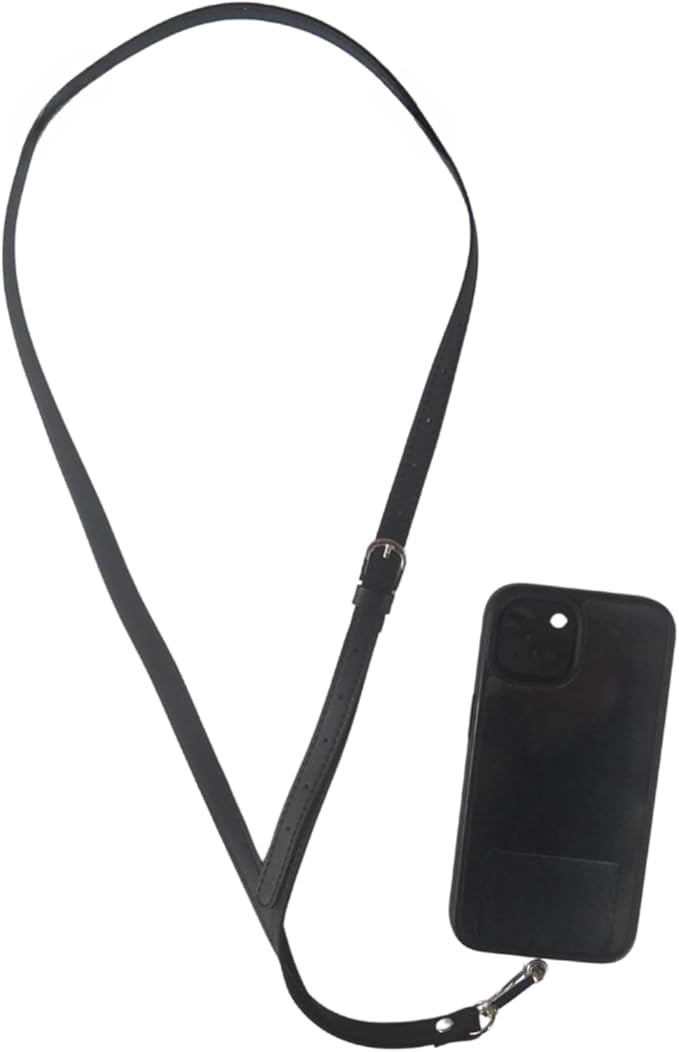 Leather Phone Lanyard with Phone Tether Tab, Adjustable Crossbody Fit, Anti-Loss/Theft, Compatibl... | Amazon (UK)