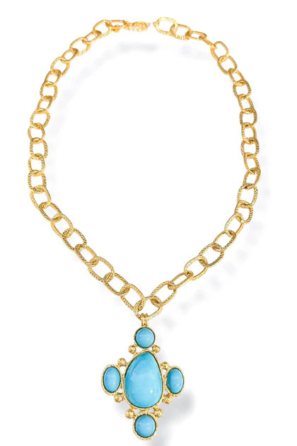 Taking Back Turquoise Pendant Chain Necklace | The Willow Tree