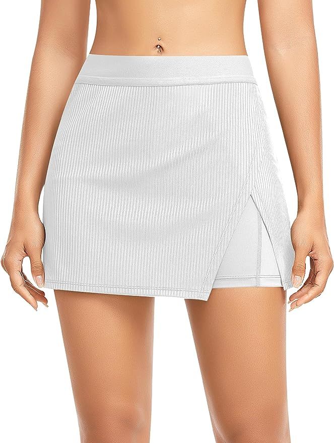 DERCA Tennis Skirts for Women with Shorts Athletic Golf Skorts with Pockets Workout Sports Runnin... | Amazon (US)