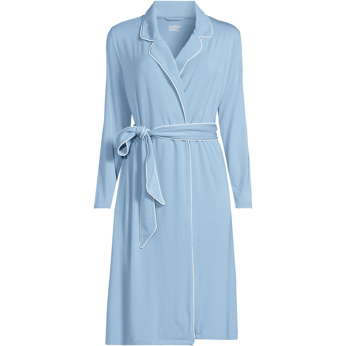 Women's Cooling Robe with Piping | Lands' End (US)