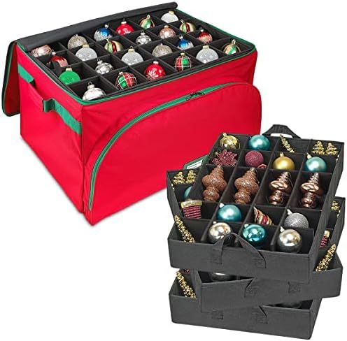 HOLDN’ STORAGE Premium Christmas Ornament Storage Containers – Holds Up to 72- 4” ornaments... | Amazon (US)