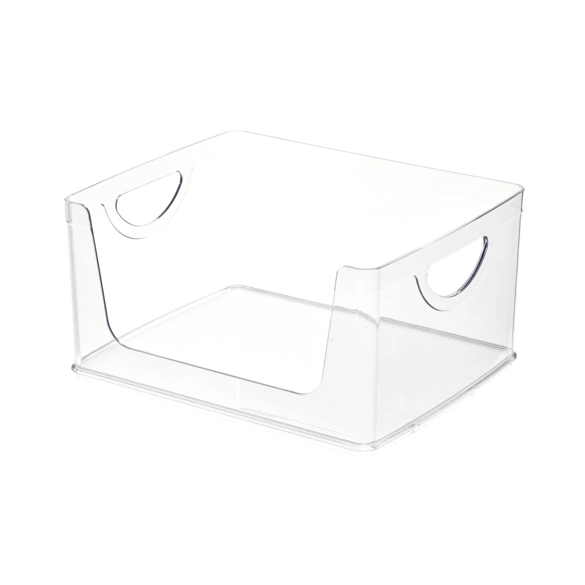 iDesign Plastic Open-Front Cabinet and Pantry Organizing Bin, Clear | Walmart (US)