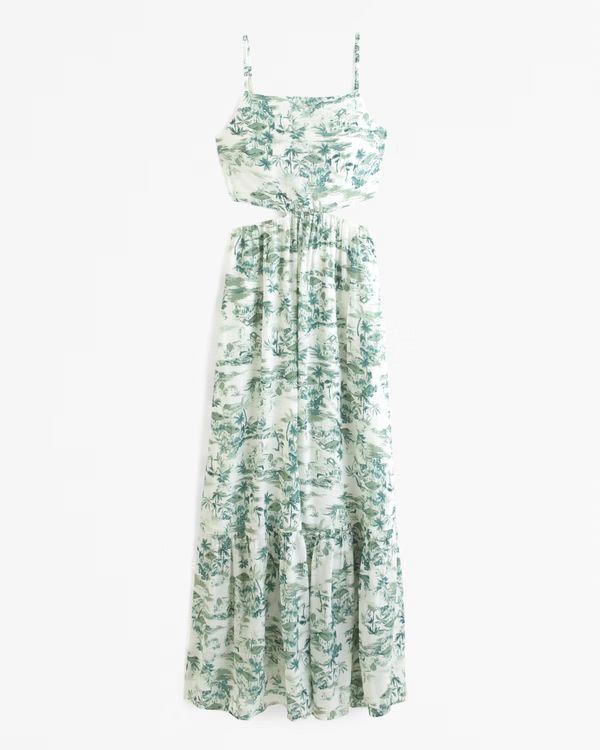 Flowy Tiered Maxi Dress | Abercrombie & Fitch (US)