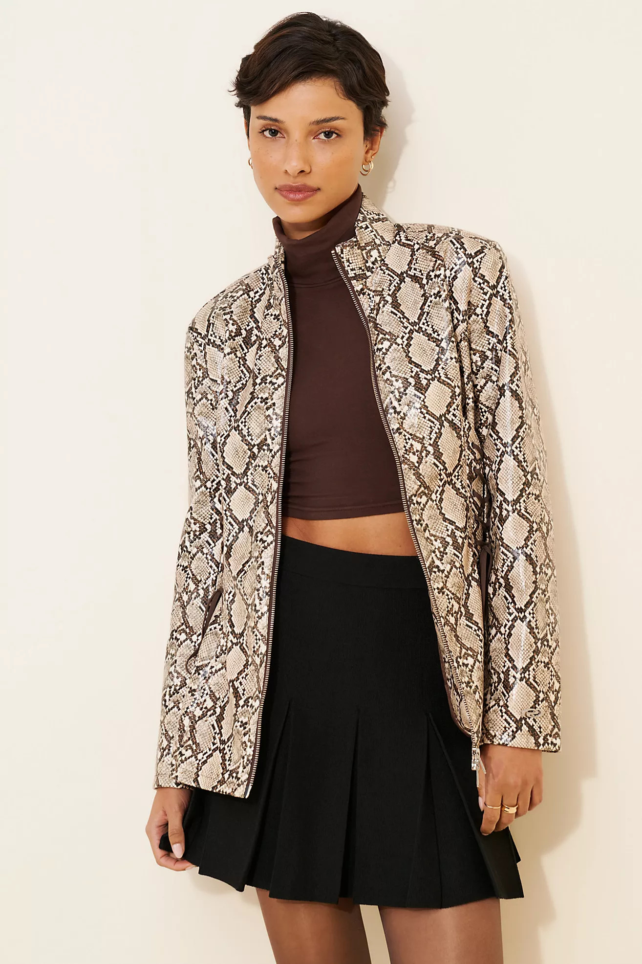 Resumé Cosmo Snakeskin Short Jacket | Free People (Global - UK&FR Excluded)