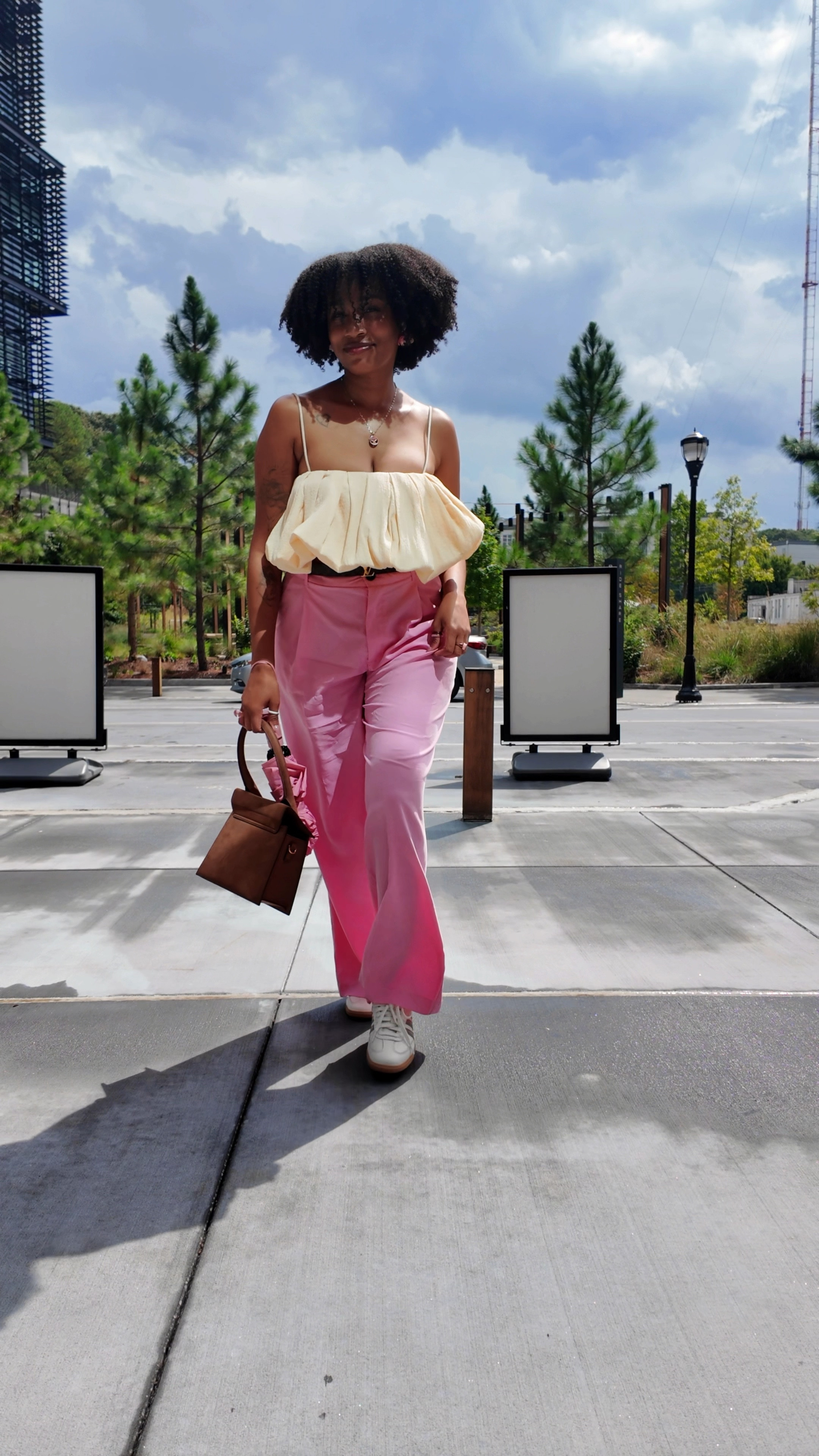 End of Summer OOTD 🌸

I love how this look came together with brown accessories! 

I opted for a pair of adidas sambas which are the new it girl sneakers! Super comfy, on trend, and cute! #OOTD

#LTKMidsize #LTKVideo