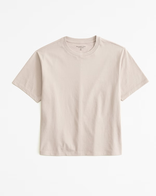 Essential Premium Polished Relaxed Tee | Abercrombie & Fitch (US)