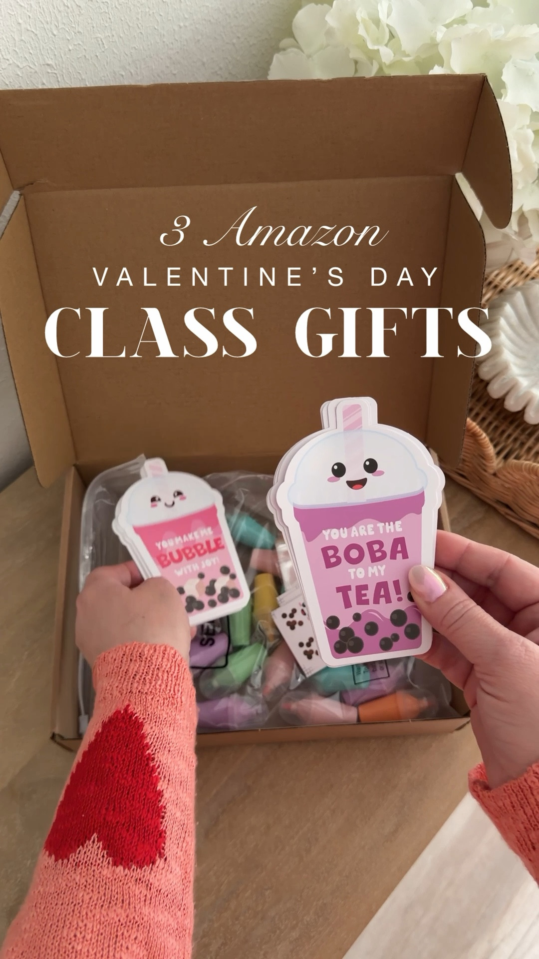 Easy & affordable classmate Valentine’s Day gifts 

The boba tea highlight sets sold out already 😩. I linked some cute alternatives. 

#LTKValentine