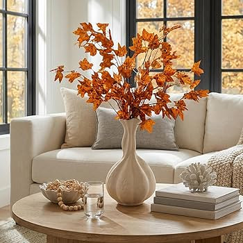 DOWAN Ceramic Flower Vase, 10" Decorative Pampas Vase for Home Decor, Modern Farmhouse Pottery Va... | Amazon (US)