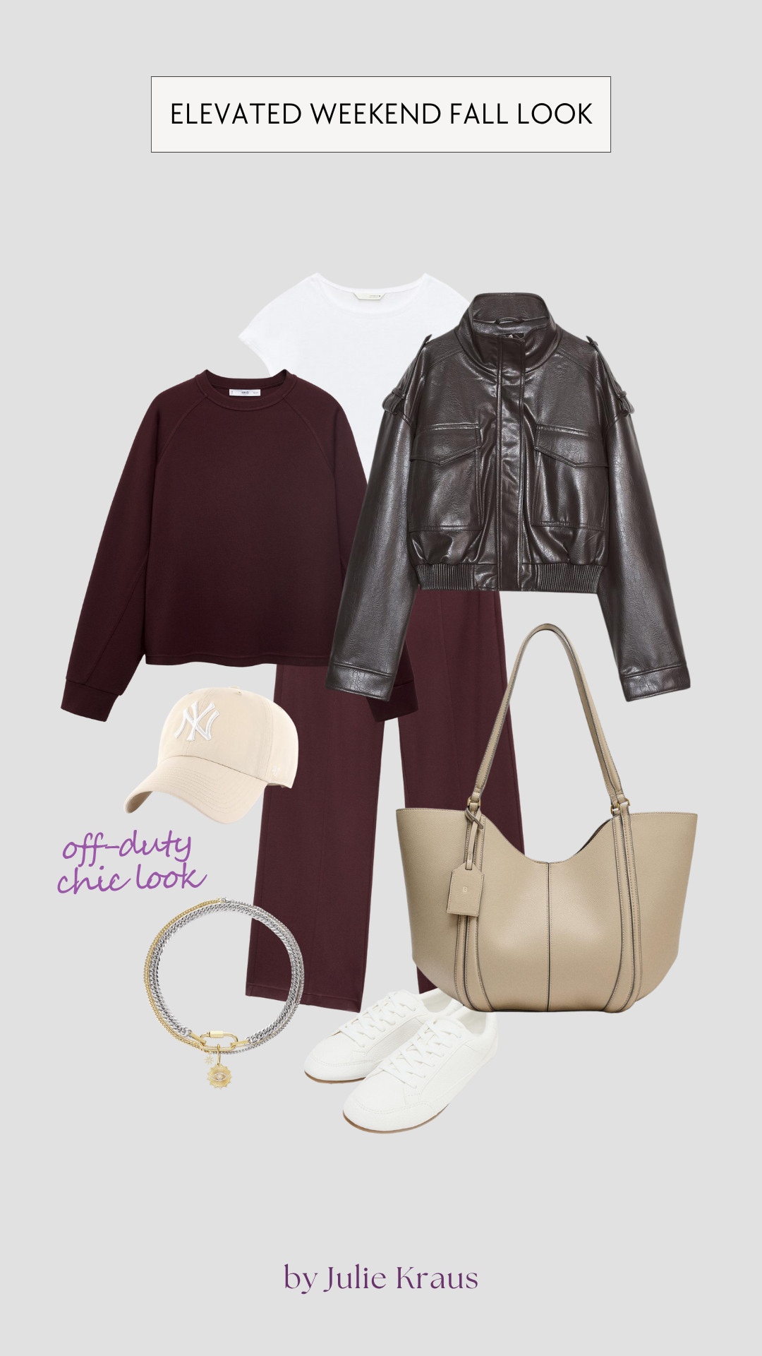 monochromatic outfit fall, comfy chic look, leather jacket outfit, weekend casual fall outfit, travel outfit idea, cozy chic fall style, fall outfit inspiration 

 #LTKStyleTip